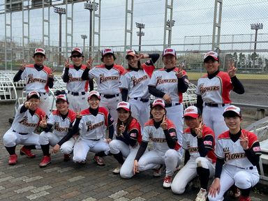 BASEBALL TEAM ALL FLOWERS